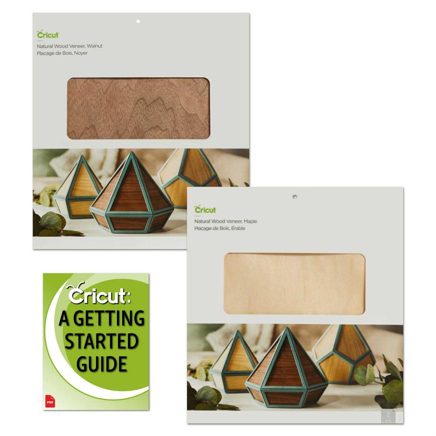 Cricut Natural Wood Veneers Bundle and Walnut - Inhomebuy