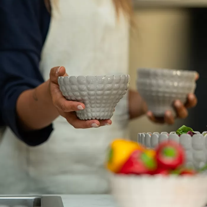 Serving Cup 12cm Taupe Tiffany - Inhomebuy