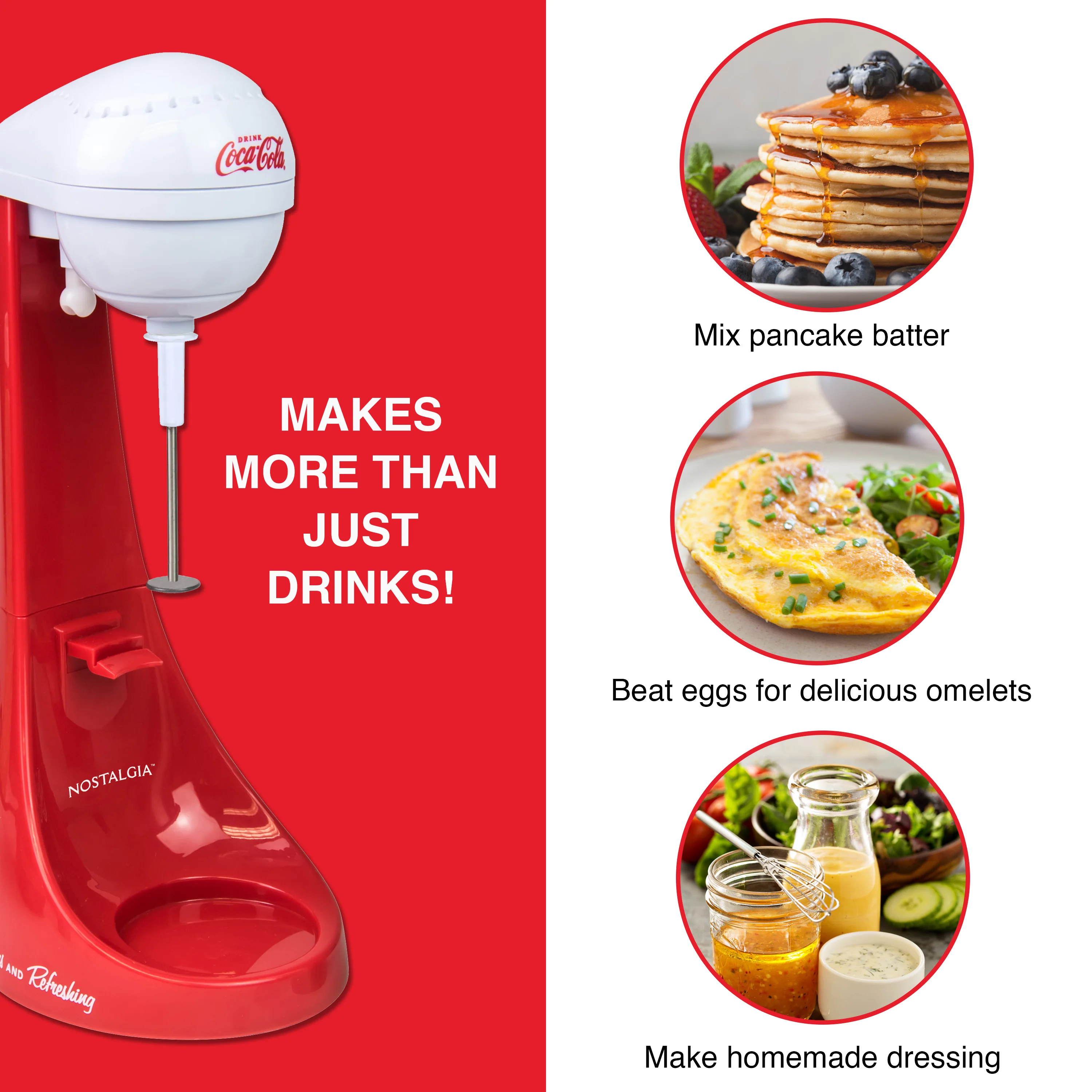 Coca-Cola® Limited Edition 2-Speed Milkshake Maker - Inhomebuy