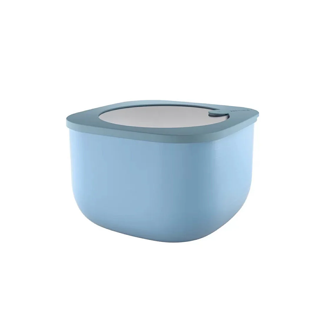 L STORE&MORE - Deep airtight fridge/freezer/microwave containers 2800cc Matt mid blue - Inhomebuy