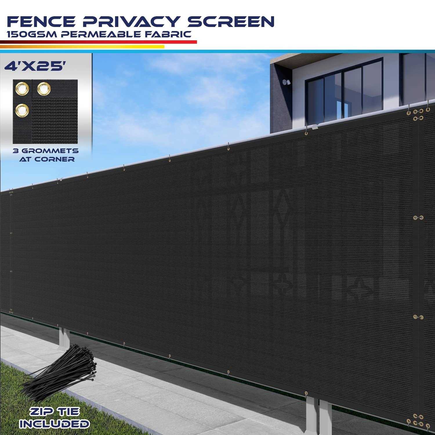 Windscreen4less Privacy Fence Screen Heavy Duty Brass - Inhomebuy