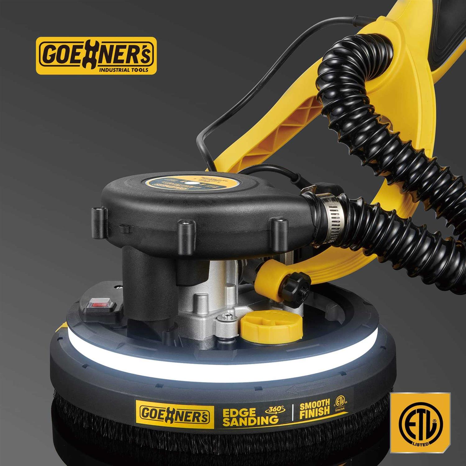 Drywall Sander Electric Drywall Sander 1390W 8.5A Variable Speed 900-2600RPM Wall Sander - Inhomebuy