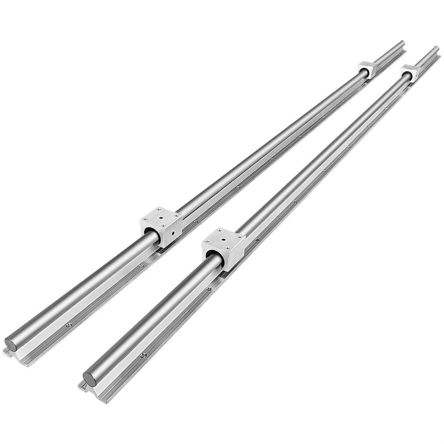 VEVOR Linear Rail Set, SBR20 2 PCS SBR20 4 PCS SBR20UU Slide Blocks, Linear - Inhomebuy