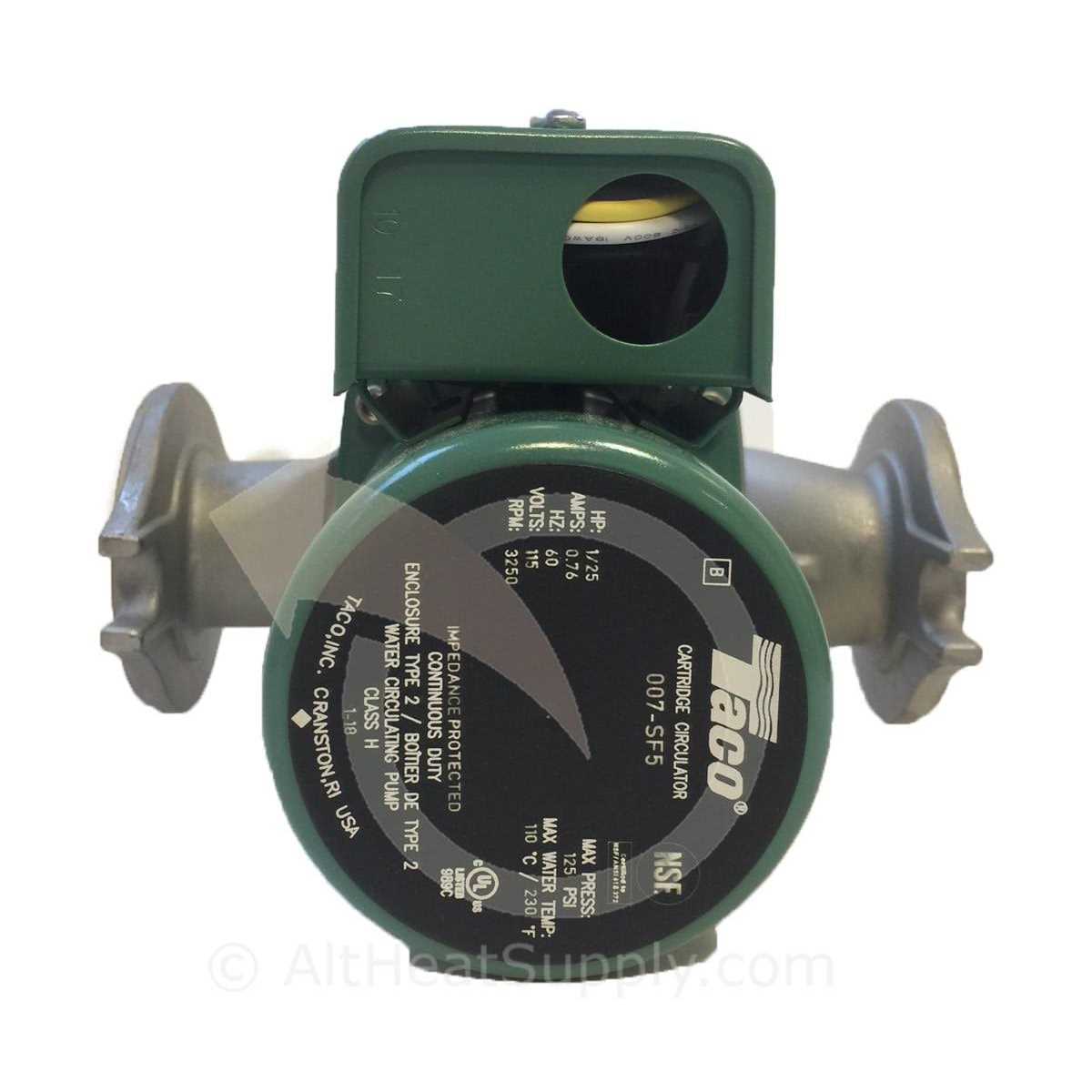 Taco 007-F5-7IFC Cast Iron Circulator Pump with Integral Flow Check - Inhomebuy