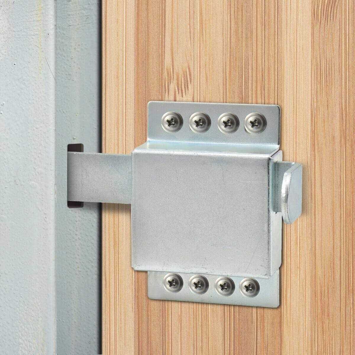 NIDAYE Heavy Duty Inside Deadlock Galvanized Steel Garage Door Side Lock/Housing Extra Security Lock for Most Garage Door - Inhomebuy