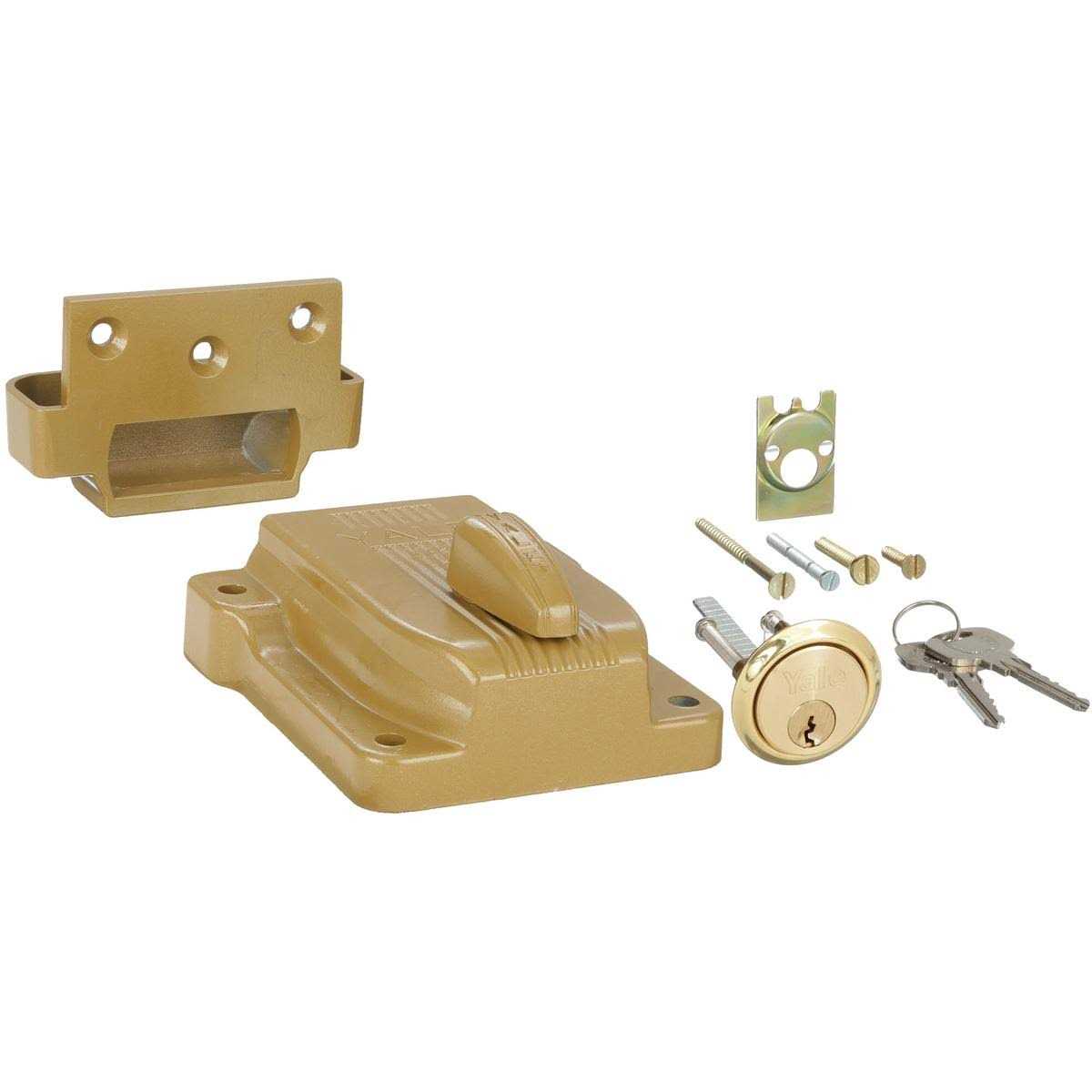 Yale Real Living Electronic Keyless Deadbolt,Bright Bras Yrd216zw605 - Inhomebuy