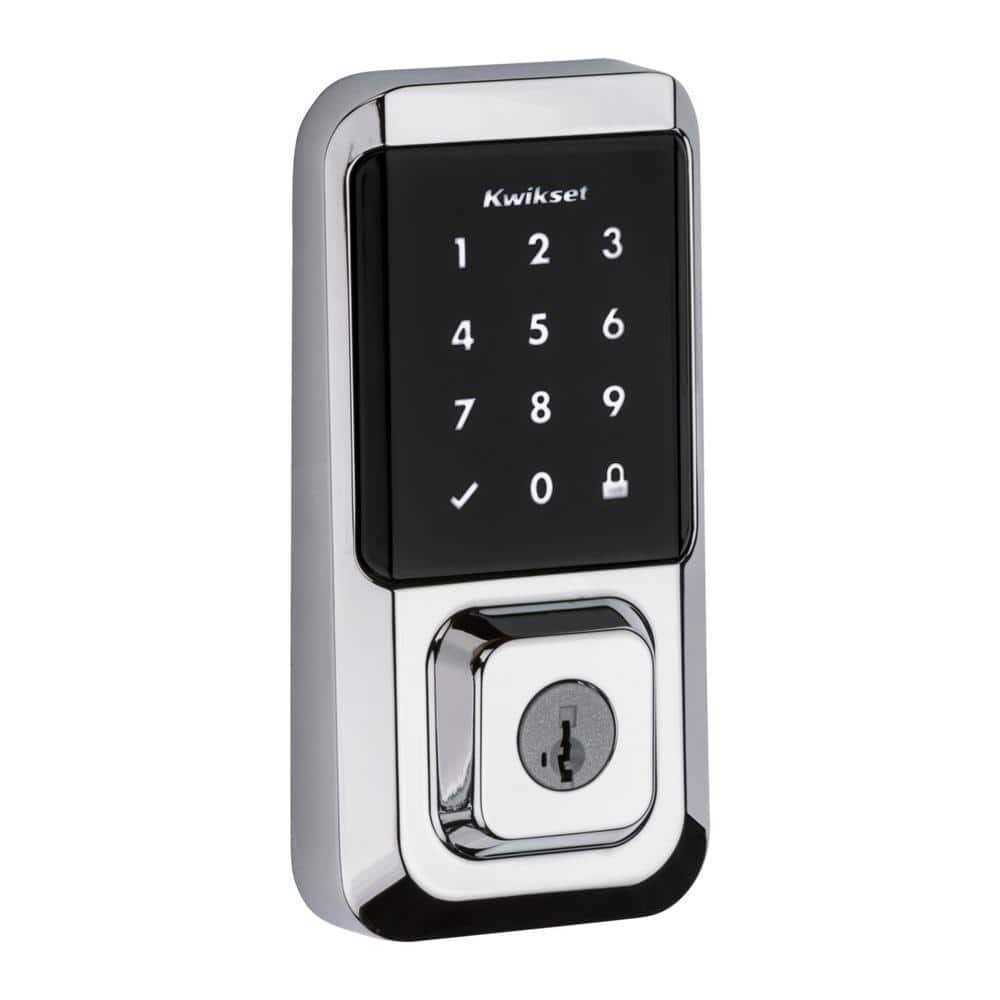 Kwikset Halo Satin Nickel Single-Cylinder Electronic Smart Lock Deadbolt Featuring SmartKey Security Touchscreen and Wi-Fi - Inhomebuy
