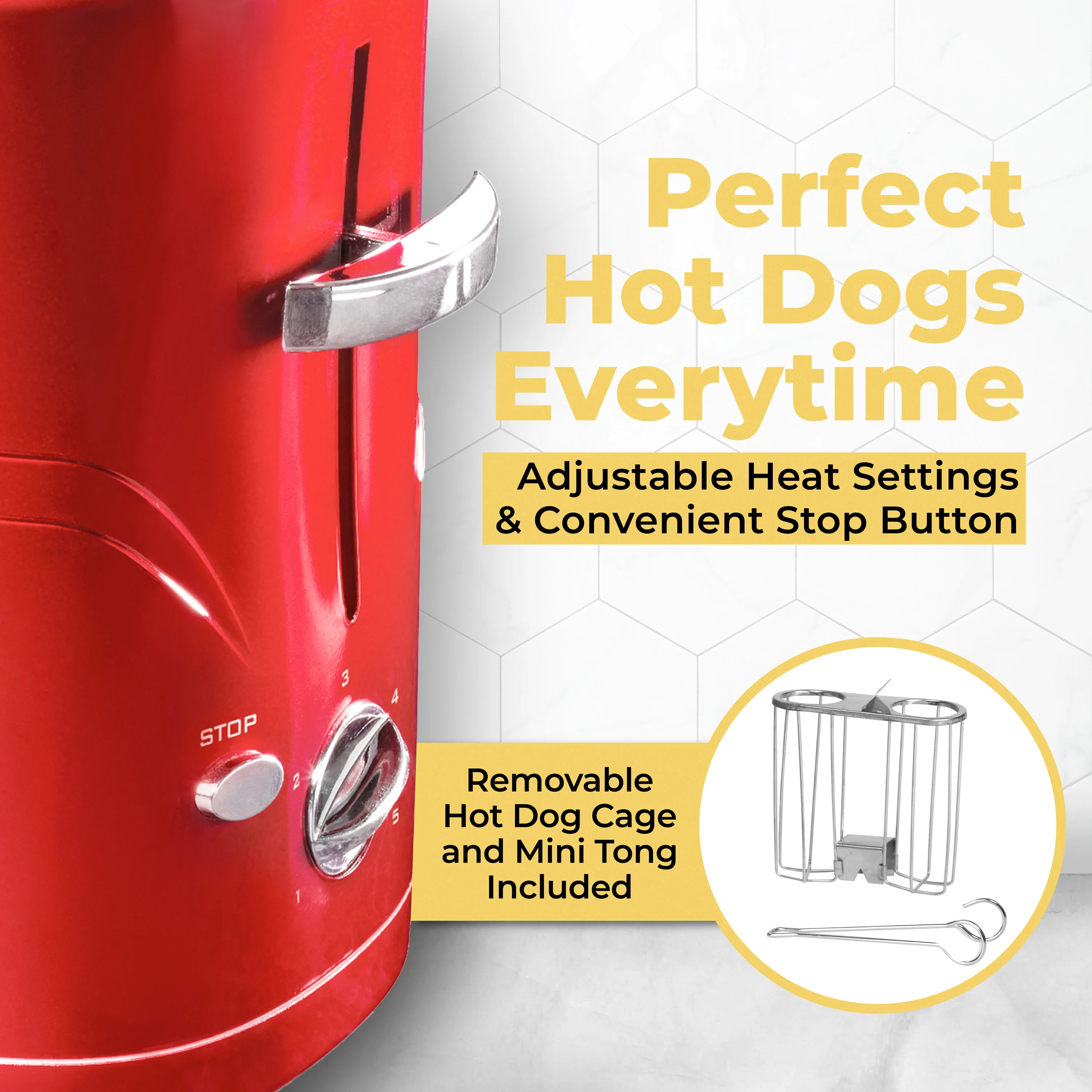 Retro Pop-Up Hot Dog Toaster - Inhomebuy