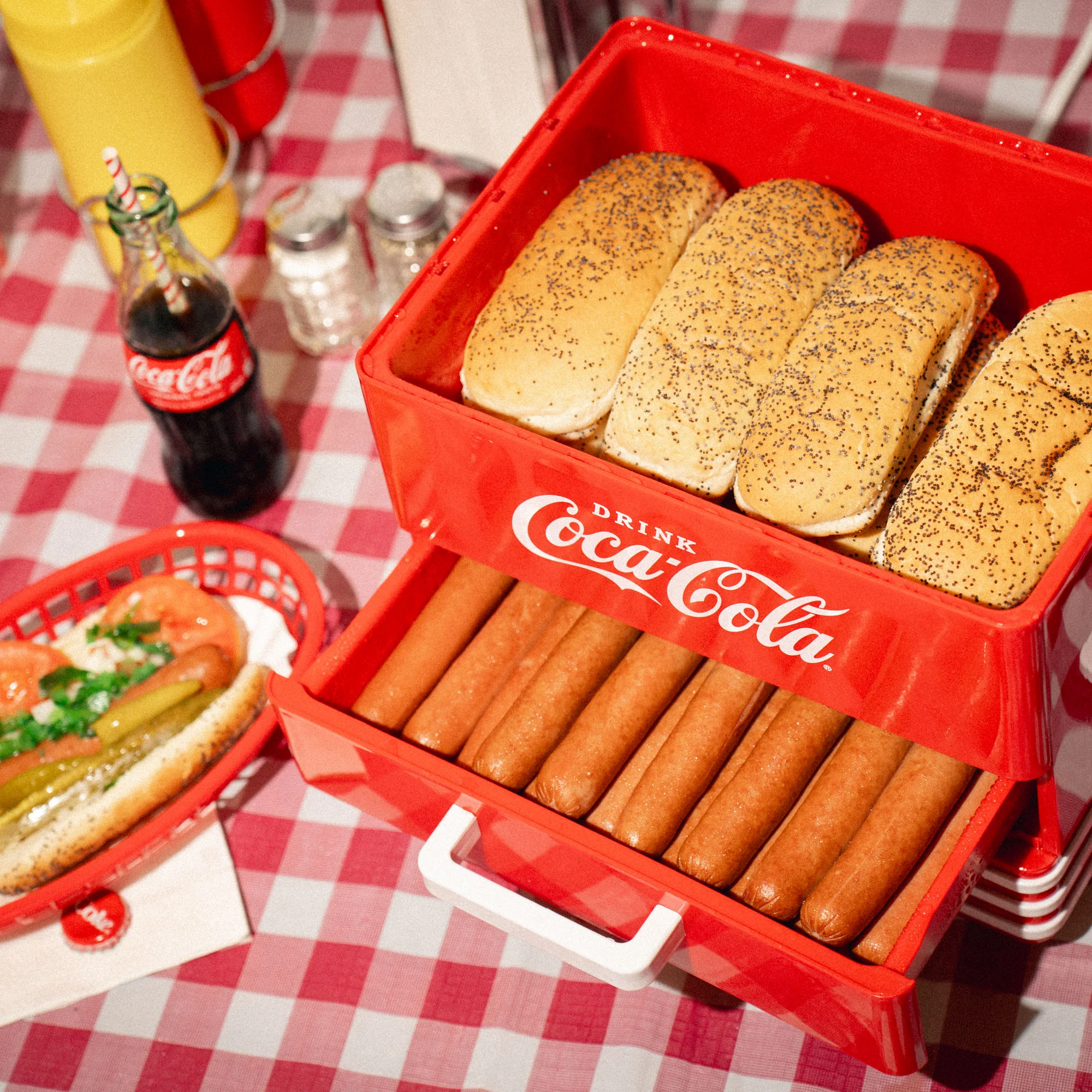 Coca-Cola® Large Hot Dog Steamer - Inhomebuy