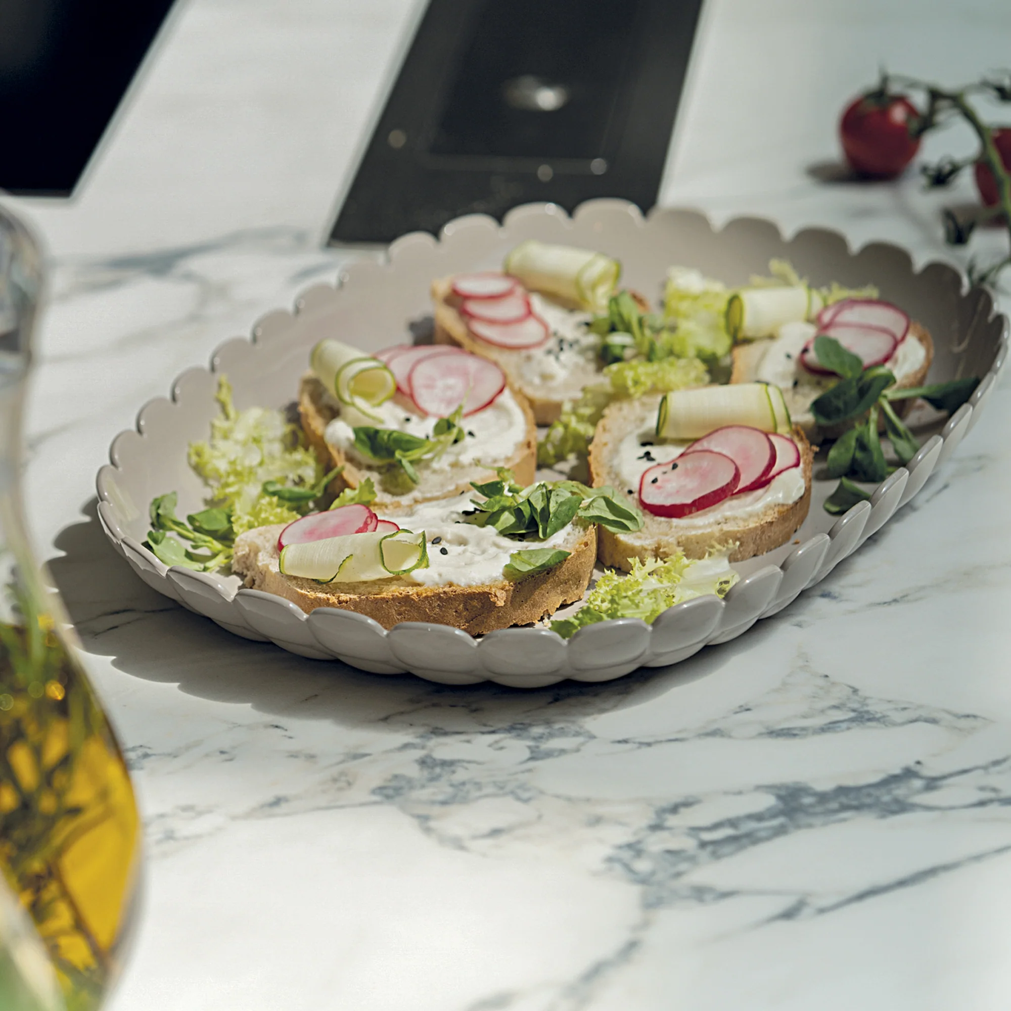 L Tray Milk white - Inhomebuy