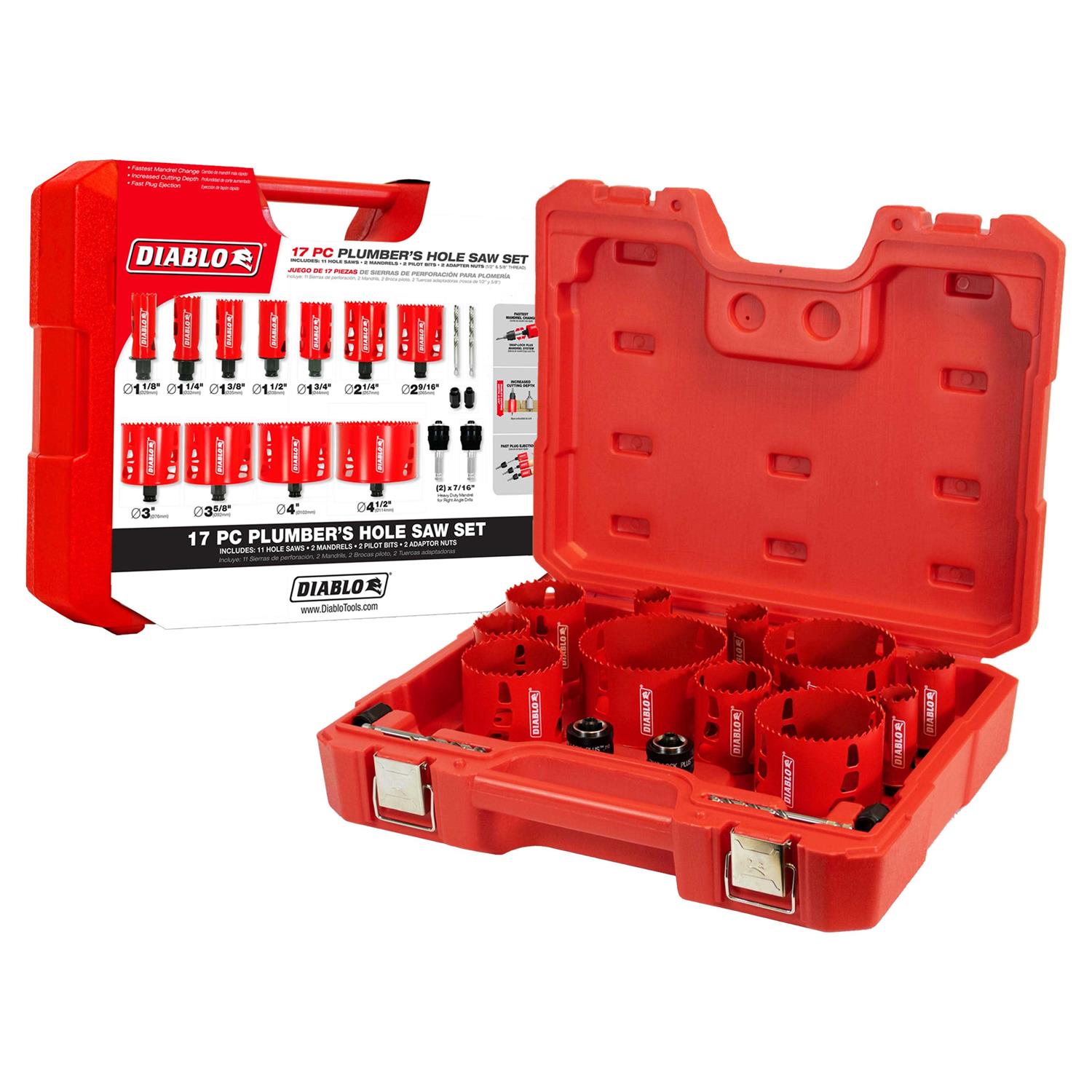 Diablo DHS16SEL Electrician’s Bi-Metal Hole Saw Set - Inhomebuy