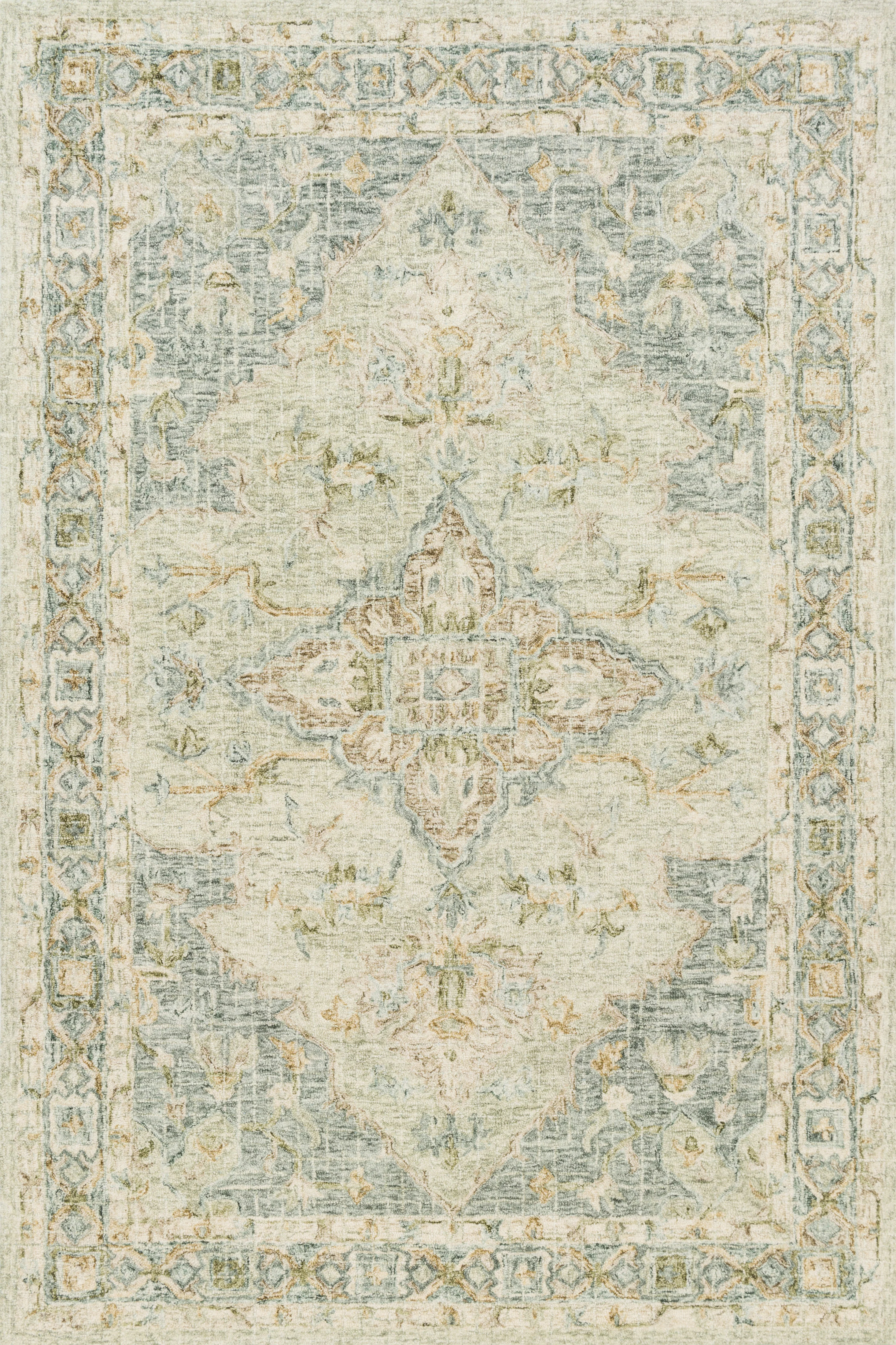 Loloi Rugs Julian Collection Rug in Seafoam Green, Spa - 9'3