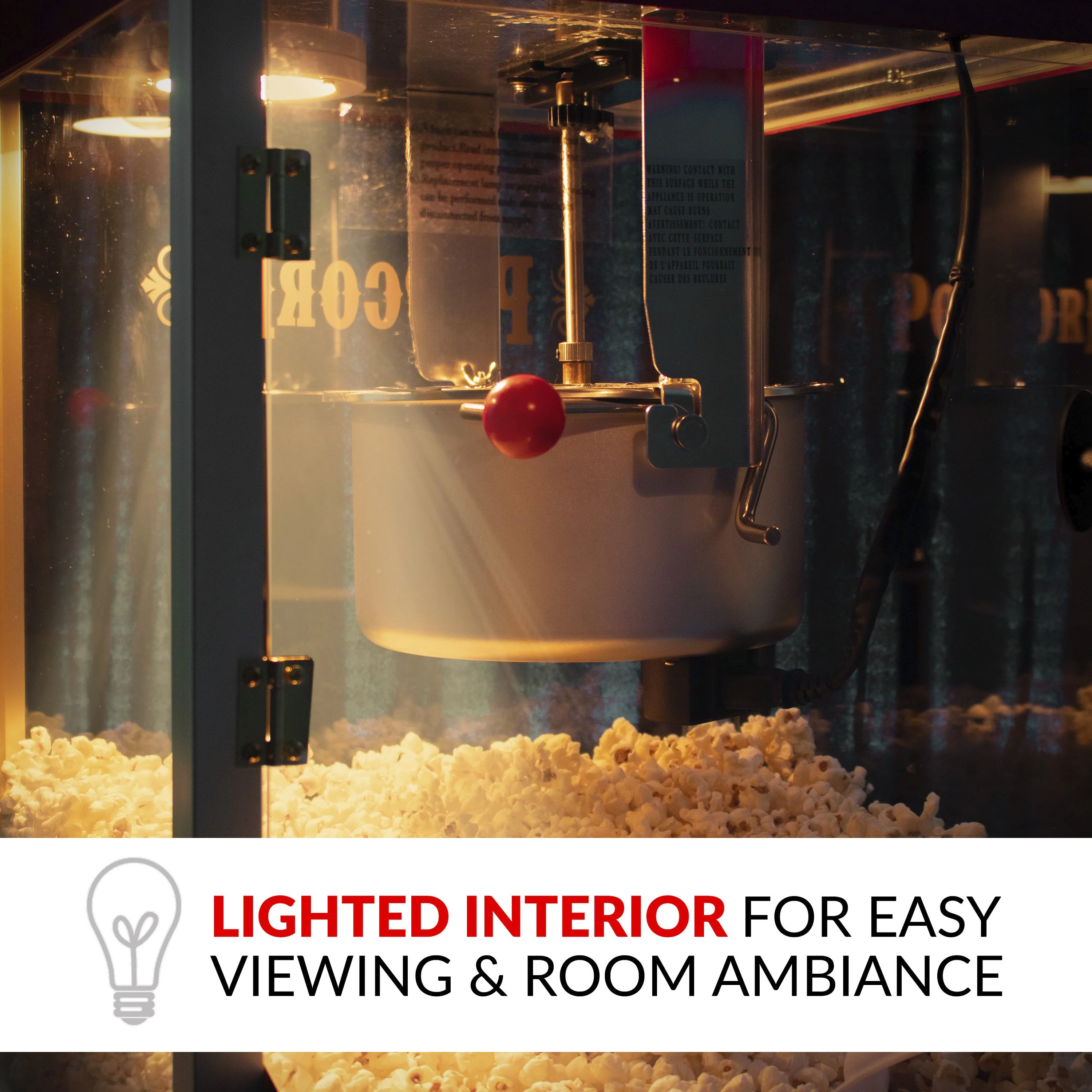 Vintage New 10-Ounce Professional Popcorn & Concession Cart - 59 Inches Tall - Inhomebuy