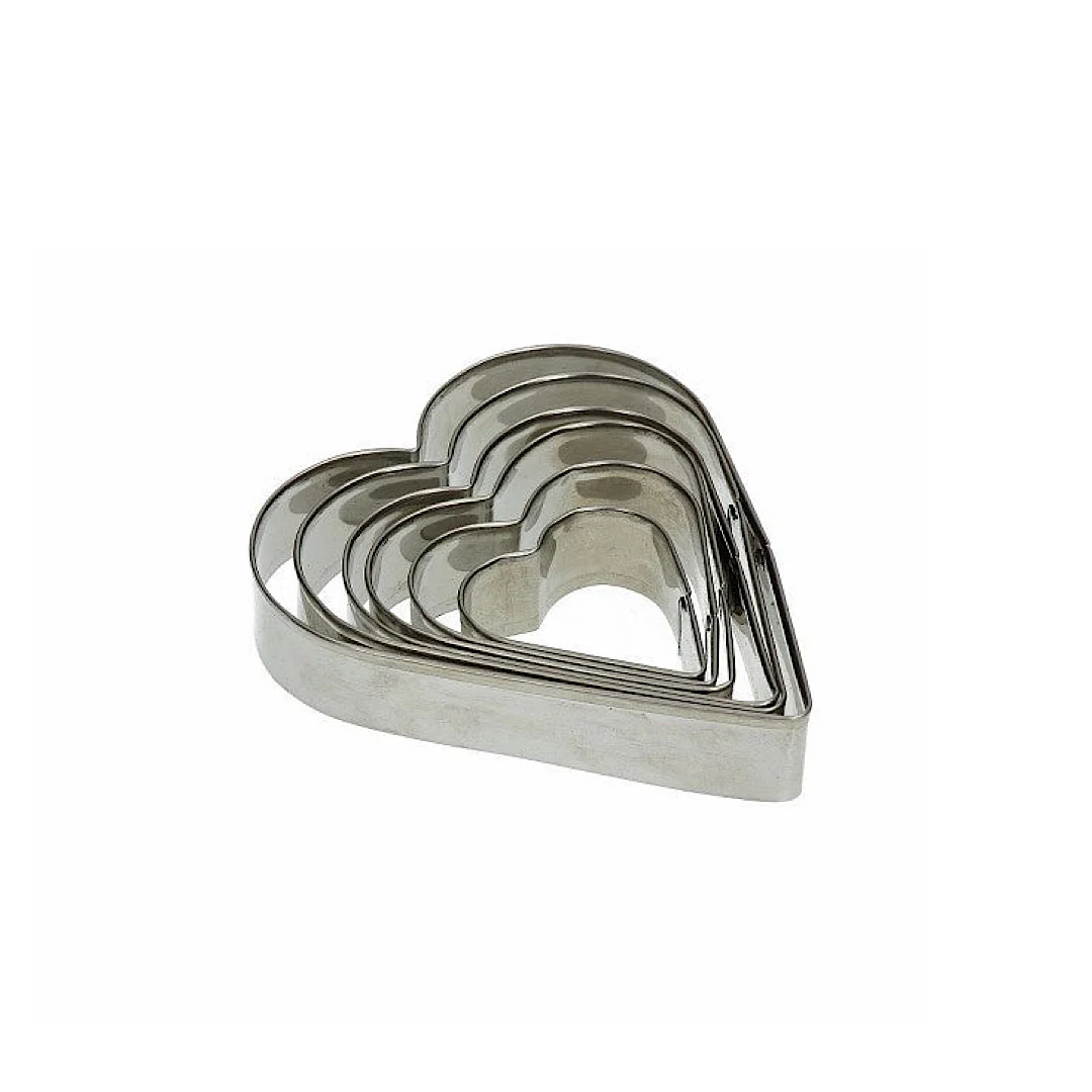 Set 6 Cookie Cutters-Heart Mythos Utensils - Inhomebuy