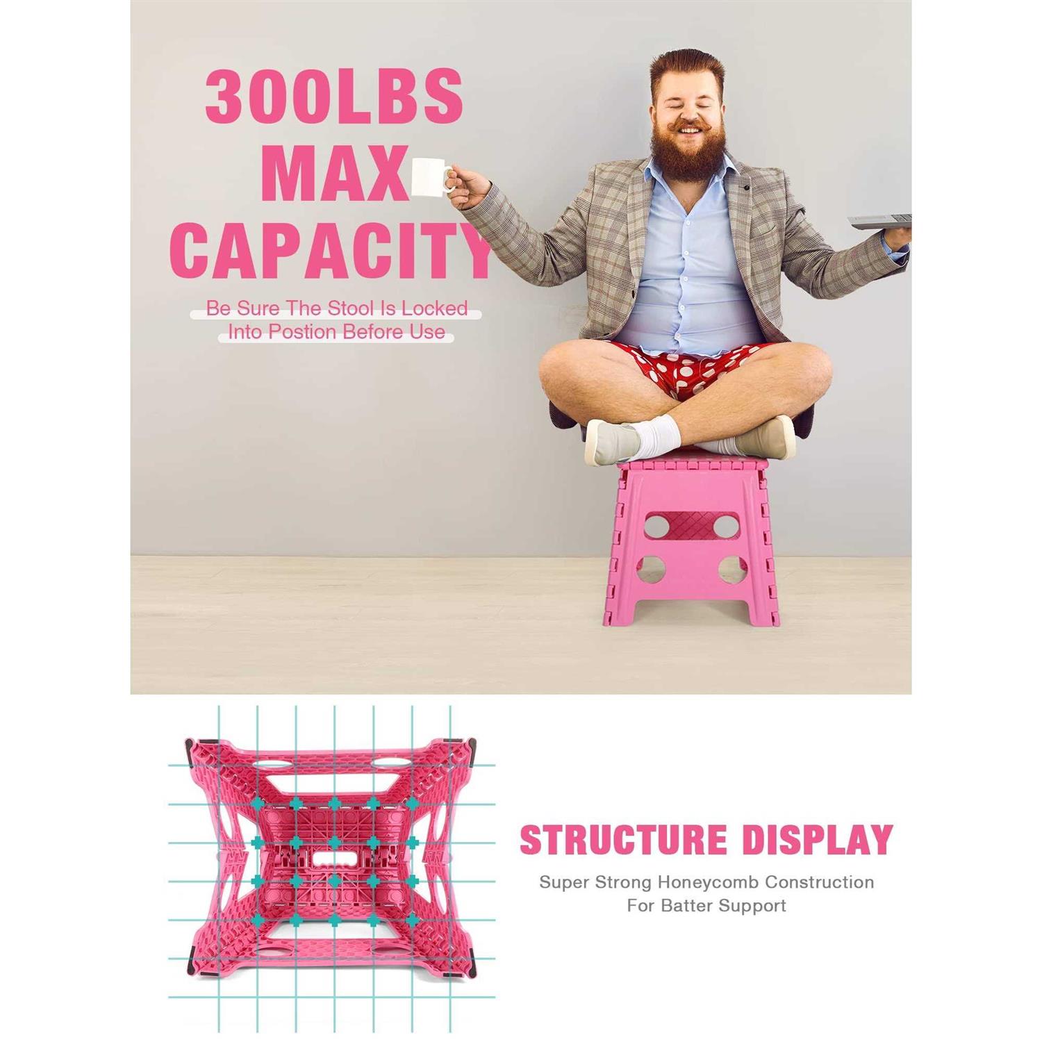 Dyforce Folding Step Stool Heavy Duty Step Adults Step Stool - Inhomebuy