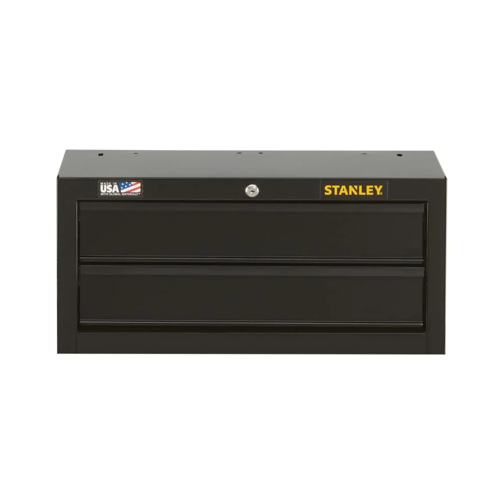 STANLEY Stst22621Bk 26 In. W 100 Series 2-Drawer Middle Tool Chest Organizers - Inhomebuy
