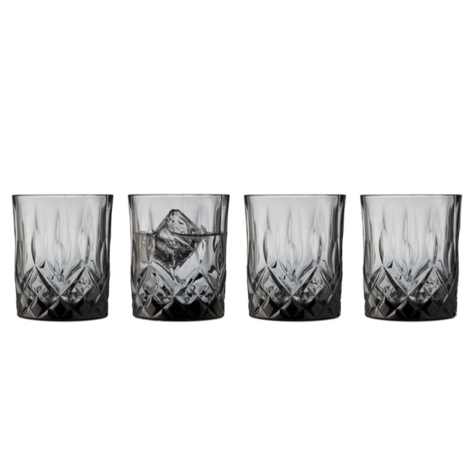 Whisky Glass Sorrento 32cl 4pcs Smoke - Inhomebuy