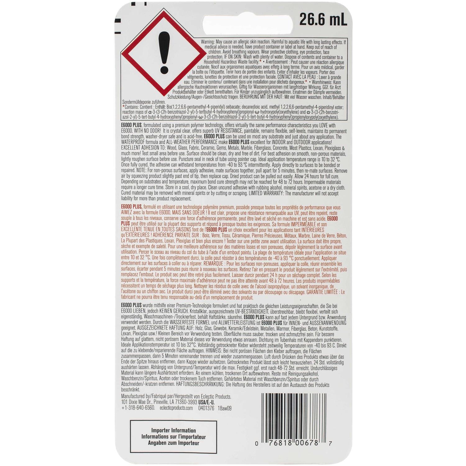 E6000 Plus All-Weather Adhesive - Inhomebuy