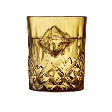 Whisky Glass Sorrento 32cl 4pcs Amber - Inhomebuy