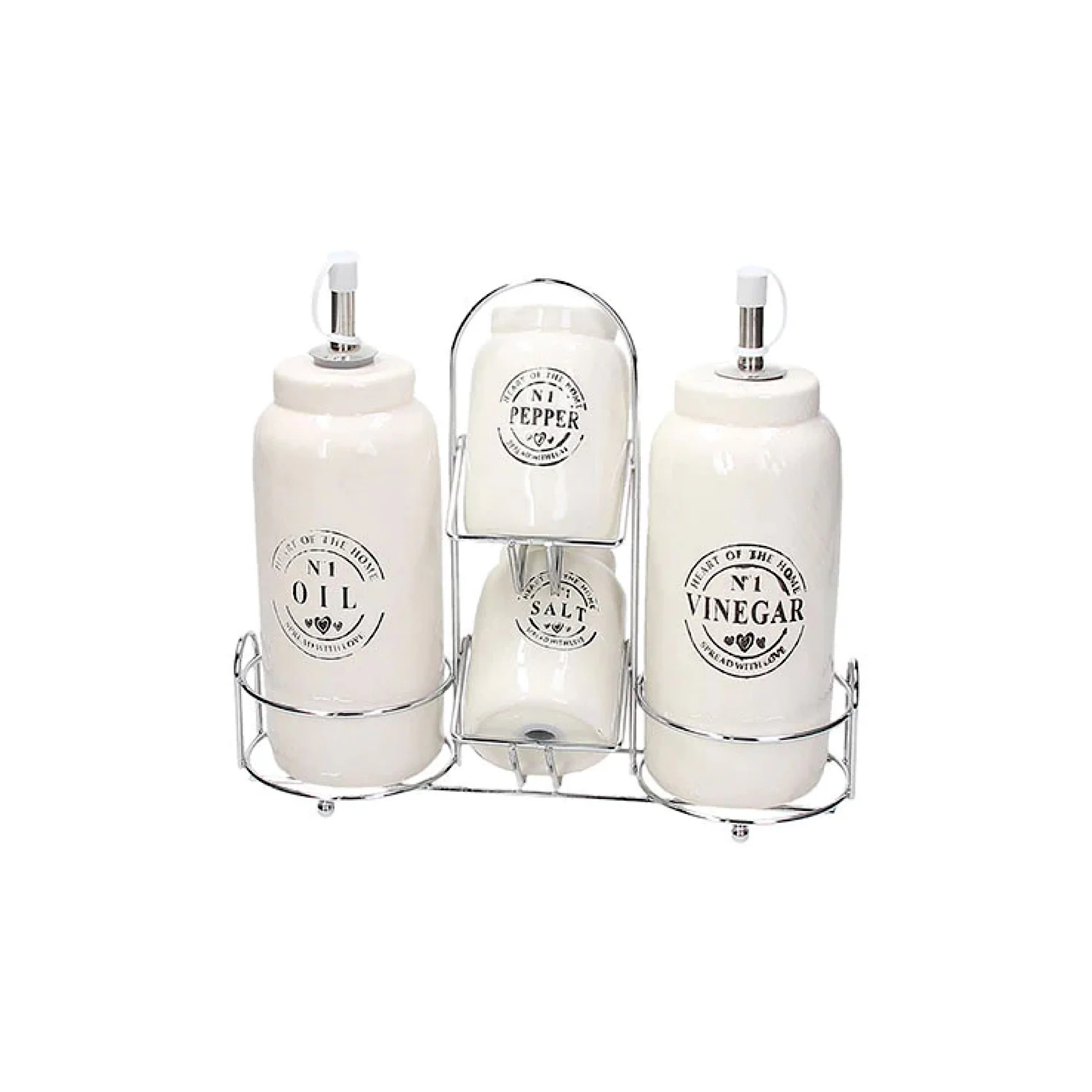 Ménage Oil/ Vinegar/Salt/ Pepper - Inhomebuy