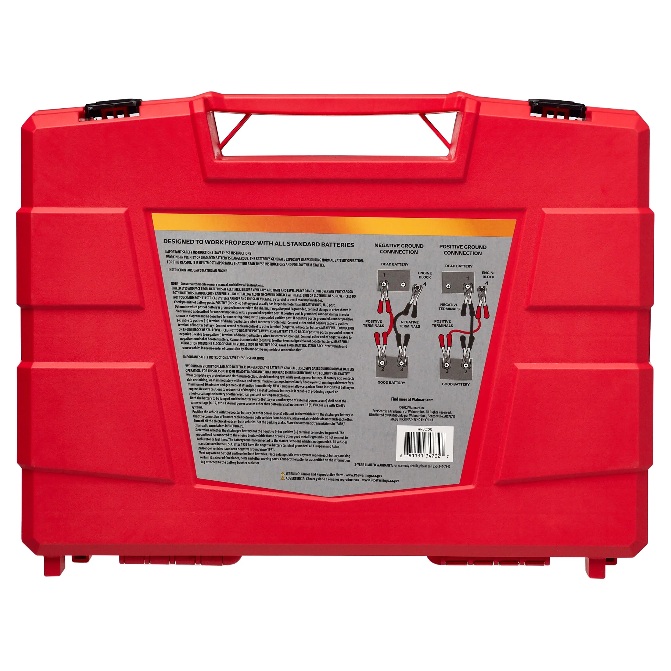 EverStart Maxx 2-Gauge Professional Grade 20-Foot Booster Cables - Inhomebuy