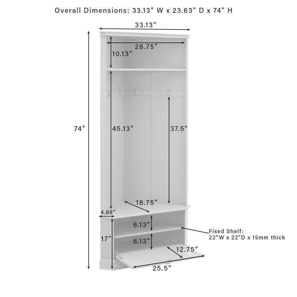 Crosley Ellison Corner Hall Tree - Inhomebuy