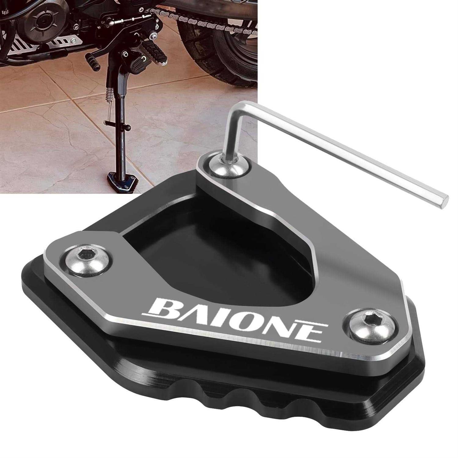Worldmotop Motorcycle Kickstand Pad Support Foot Extension Enlarger for Bmw G310gs G310 Gs 2017-2021 Side Stand Plate Pad - Inhomebuy