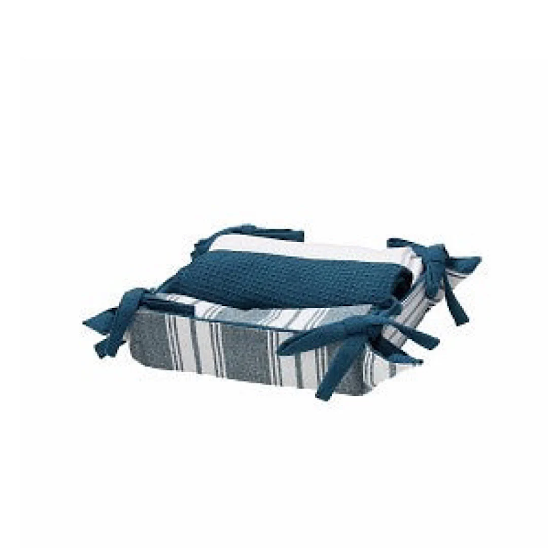 Square Basket 18x18+3 Towels 50x70 Textile Ottanio - Inhomebuy