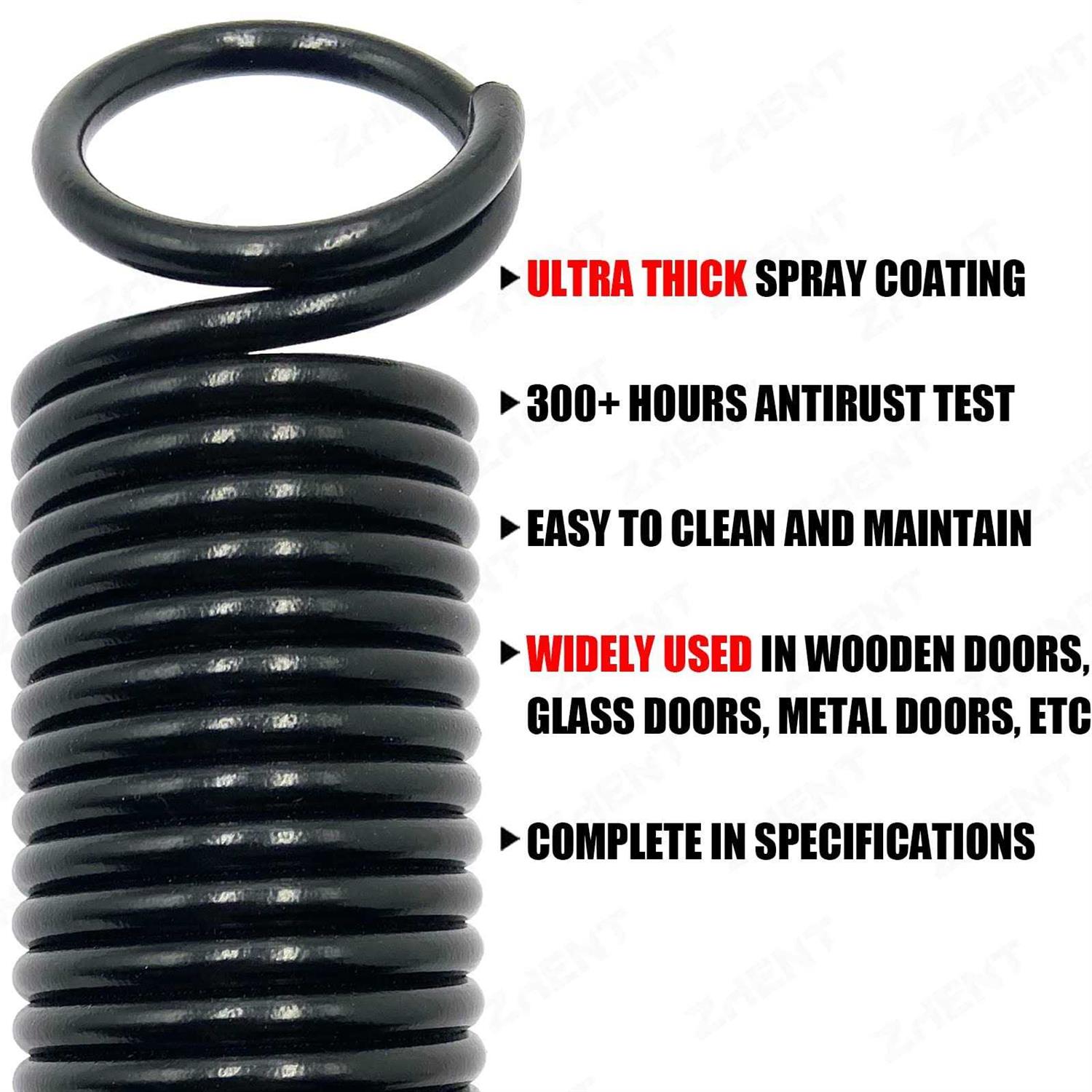 ZhenT Heavy Duty Replacement Extension Garage Door Spring Stretch Spring 2-Pack - Inhomebuy