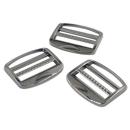 DGOL 10 pcs Heavy Zinc Alloy Ladder Lock Slider Metal Adjustable Webbing Release Buckles - Inhomebuy