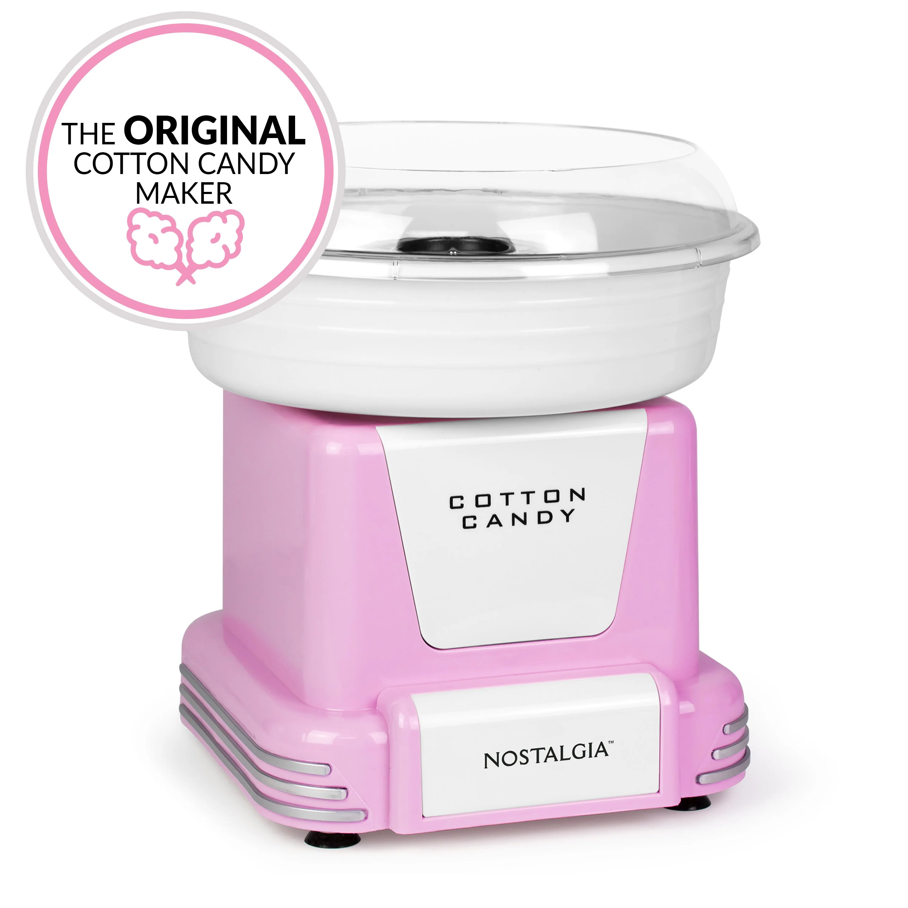 Hard & Sugar-Free Candy Cotton Candy Maker, Pink - Inhomebuy