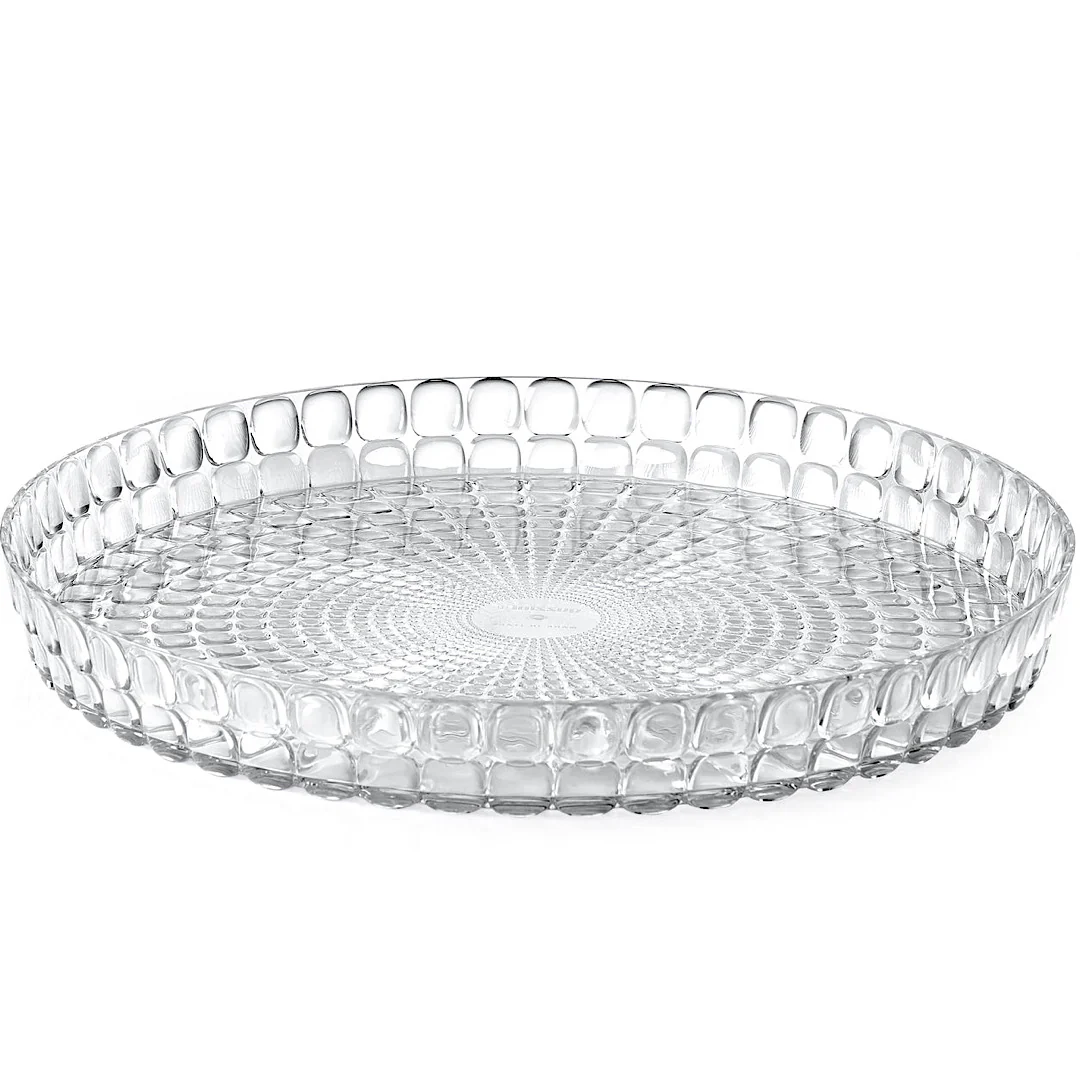 ROUND TRAY Clear - Inhomebuy