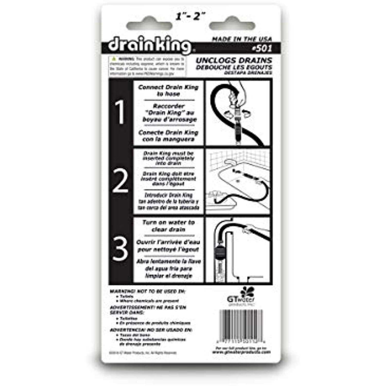 Drain King 1-1/2 - Inhomebuy