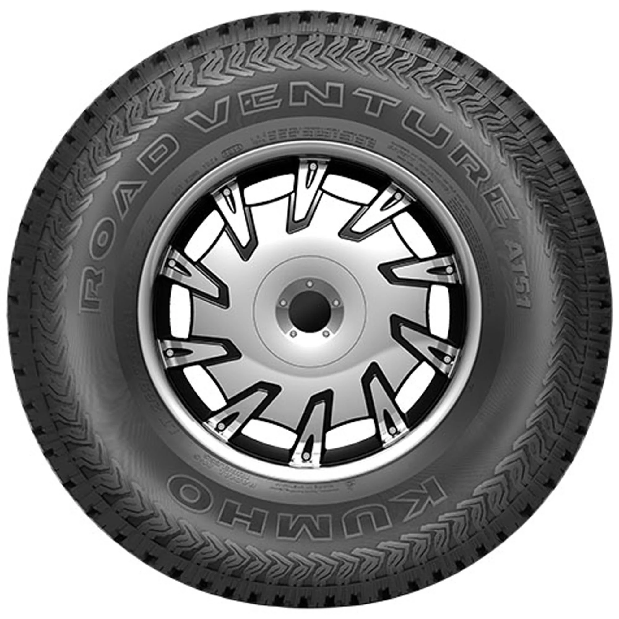 Kumho Road Venture AT51 All Terrain LT275/70R18 125/122R E Light Truck Tire - Inhomebuy