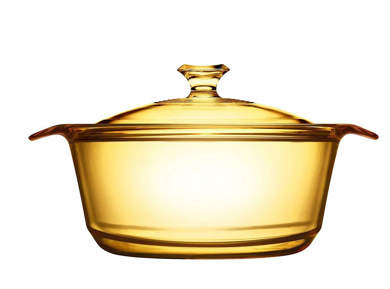 Visions FLAIR Glass Casserole |VSF28| 2.8L with Glass Cover - Inhomebuy