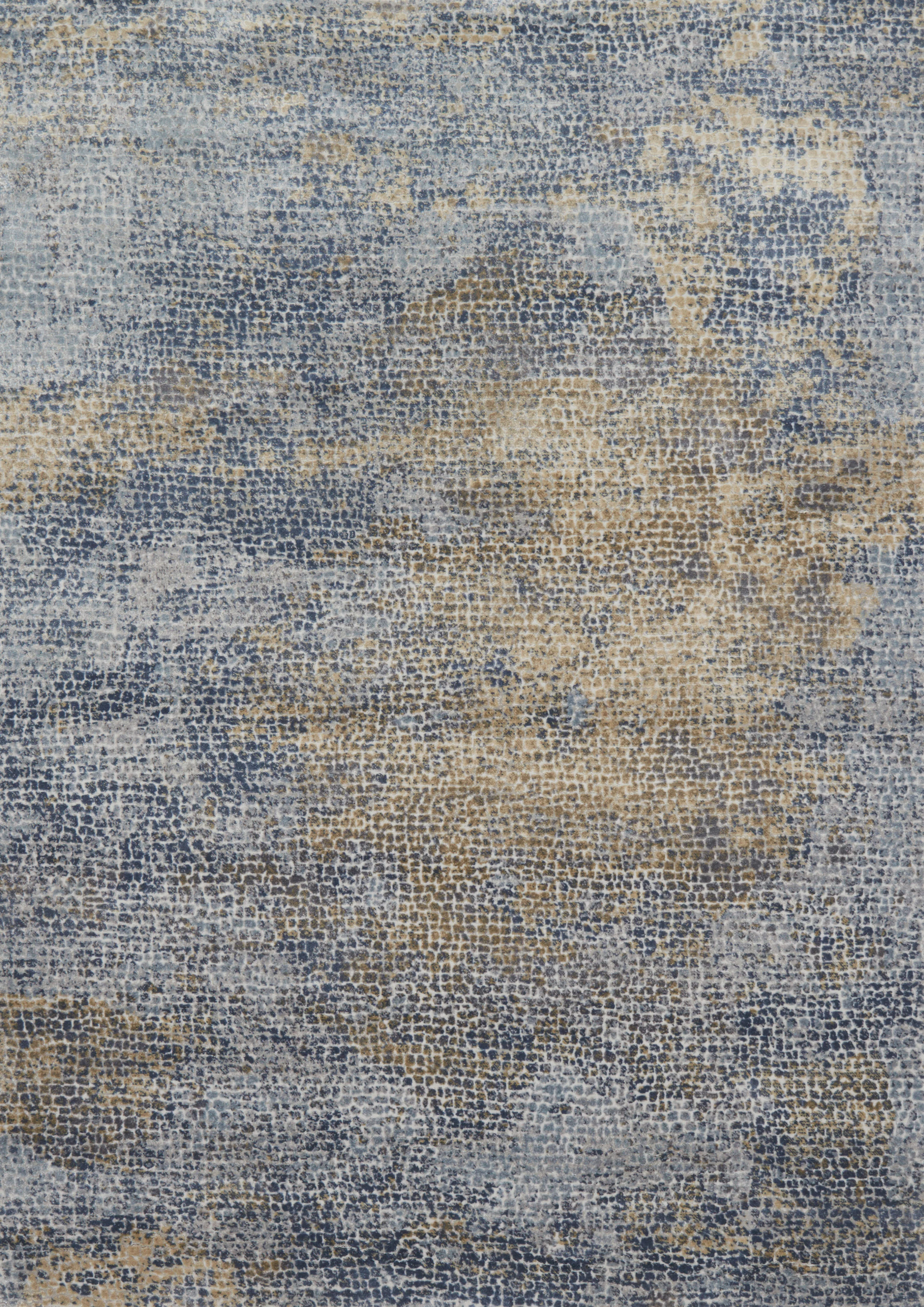 Loloi Rugs Patina Collection Rug in Ocean, Gold - 7'10