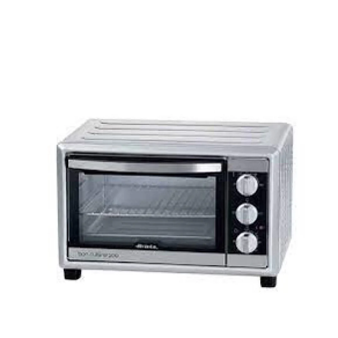 Electric Oven Double Glass Convection Silver 66L 2200W - Inhomebuy