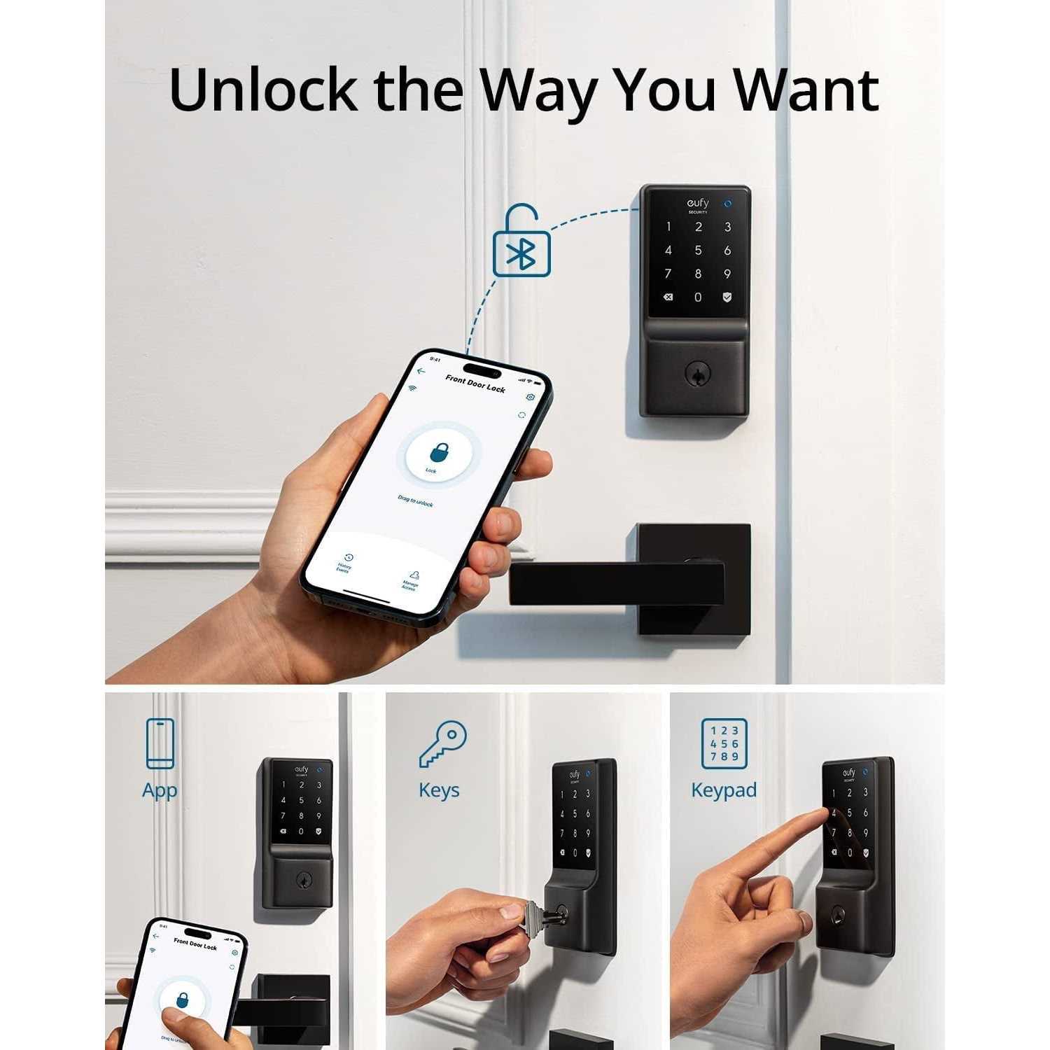eufy Security C210 Smart Lock 5-in-1 Keyless Entry Door Lock - Inhomebuy