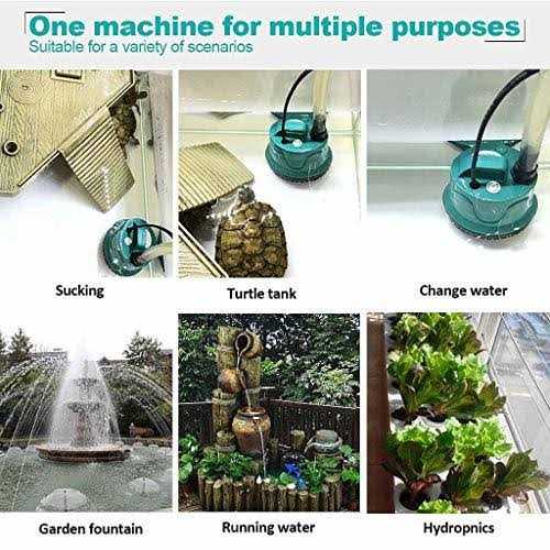 Upettools Submersible Water Pump Ultra Silence Circulation Multifunctional Water Pump with Handle for Pond - Inhomebuy