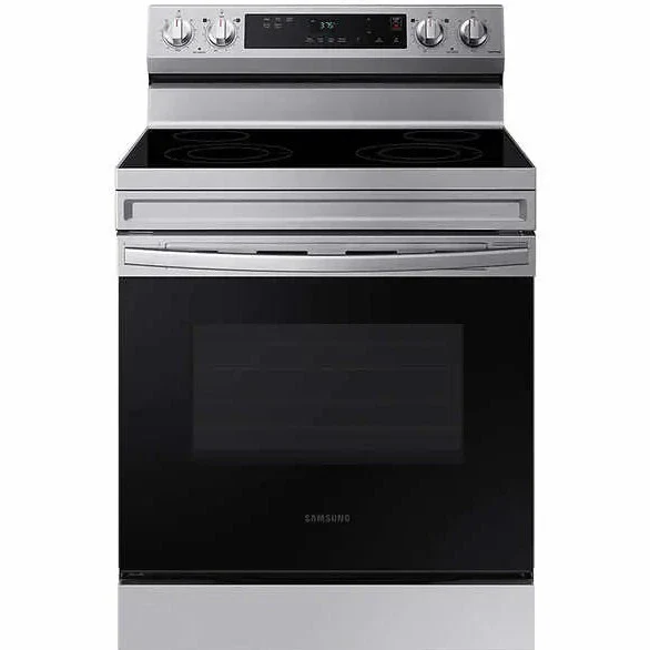 SAMSUNG 30 IN. 6.3 CU. FT. STAINLESS STEEL ELECTRIC RANGE WITH STEAM CLEAN AND BUILT-IN WI-FI - NE63 - Inhomebuy