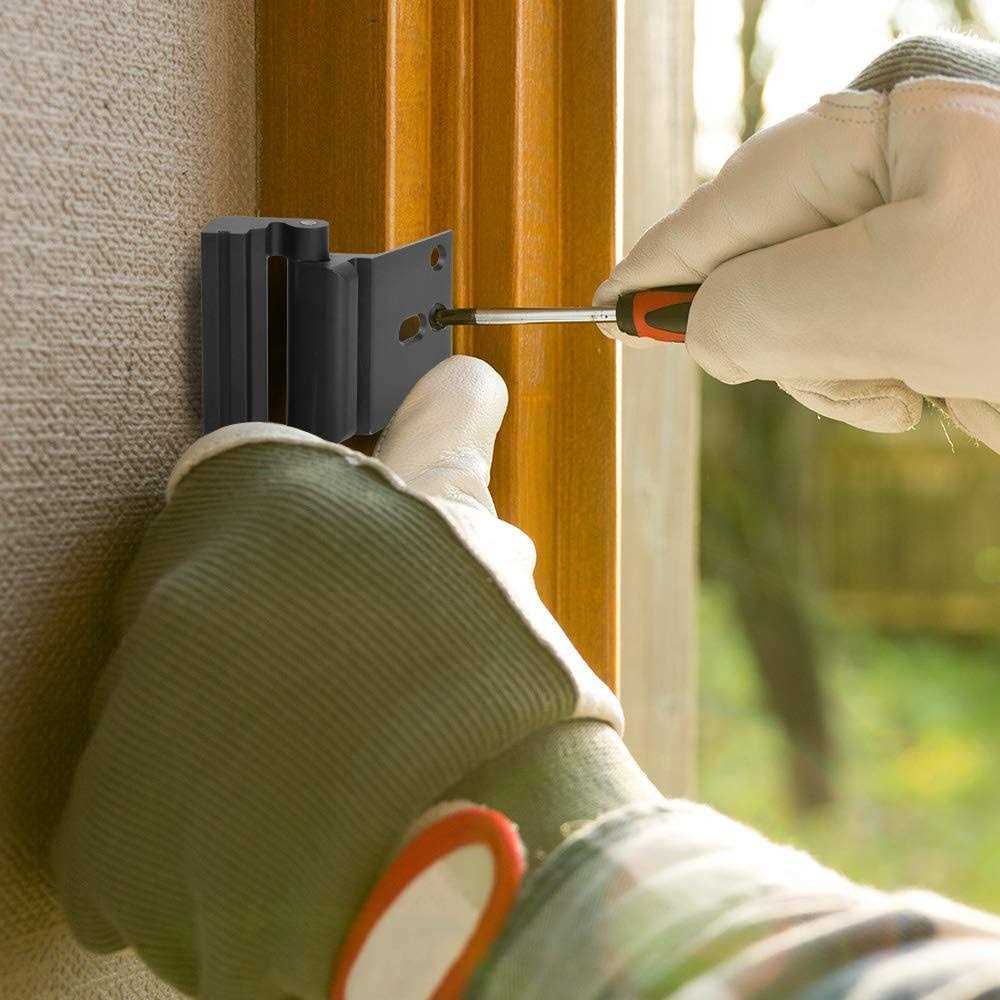 Everplus Home Security Door Lock Childproof Door Reinforcement Lock with 3 Inch Stop Withstand 800 lbs for Inward Swinging Door - Inhomebuy