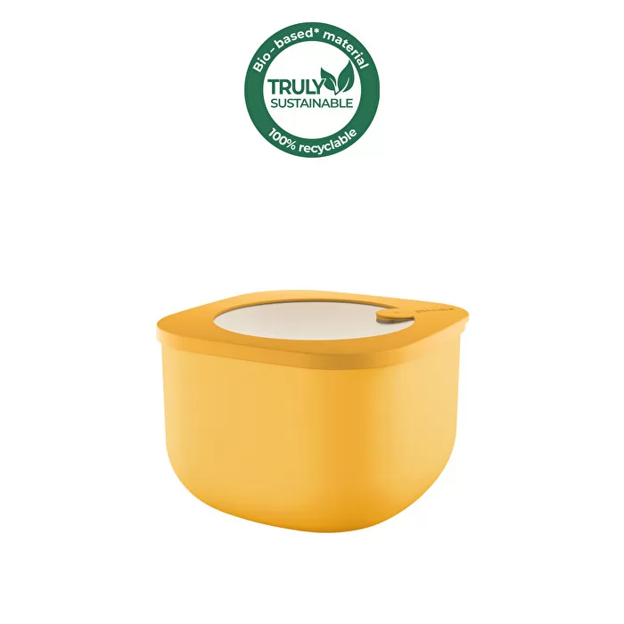 M STORE&MORE - Deep airtight fridge/freezer/microwave containers Mango yellow 1550cc - Inhomebuy