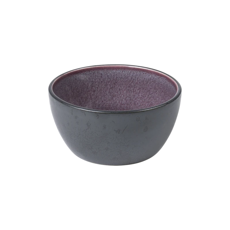 Stoneware Bowl 10 cm Black, Lilac - Inhomebuy
