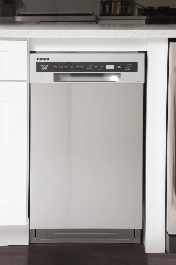 Kucht 18 in. Professional Dishwasher in Stainless Steel with Stainless Steel Tub, K7740D - Inhomebuy