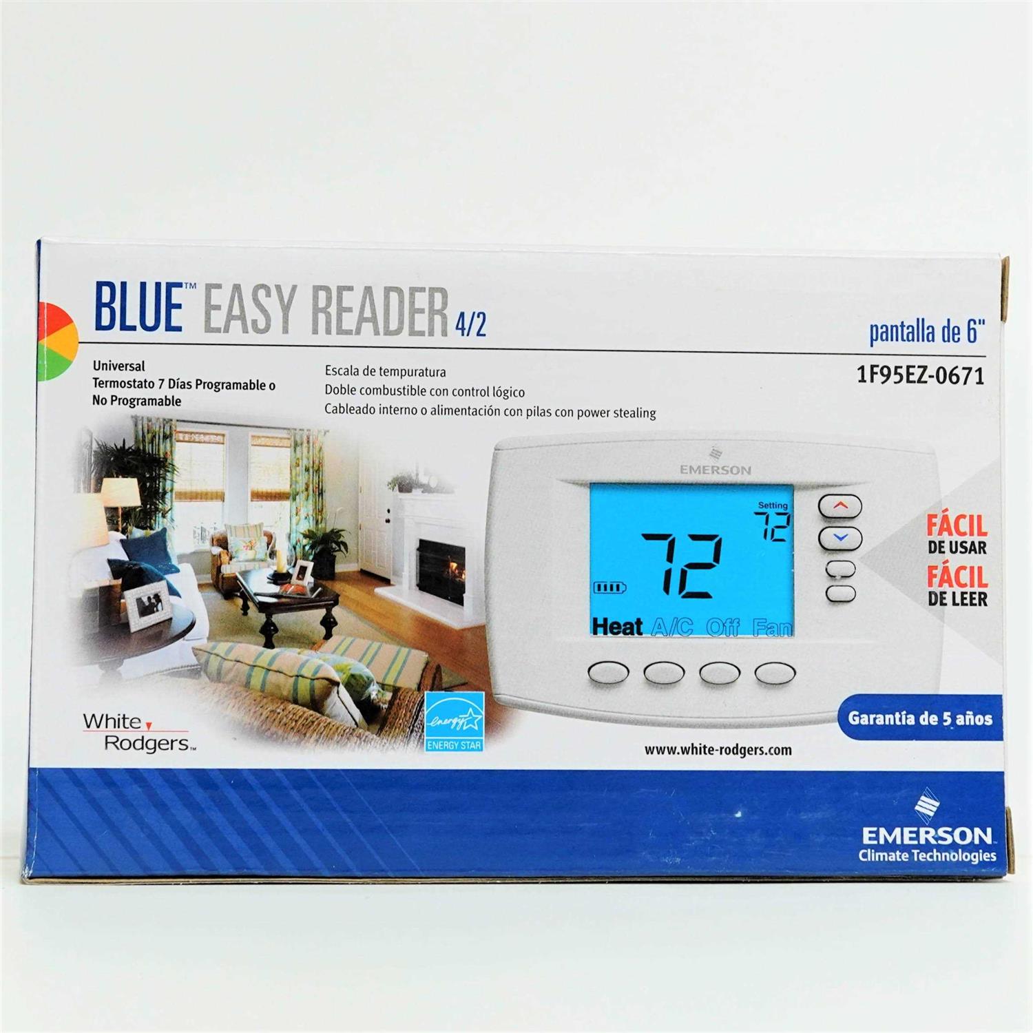 White-Rodgers 1F95-1277 Big Touchscreen Programmable Thermostat - Inhomebuy