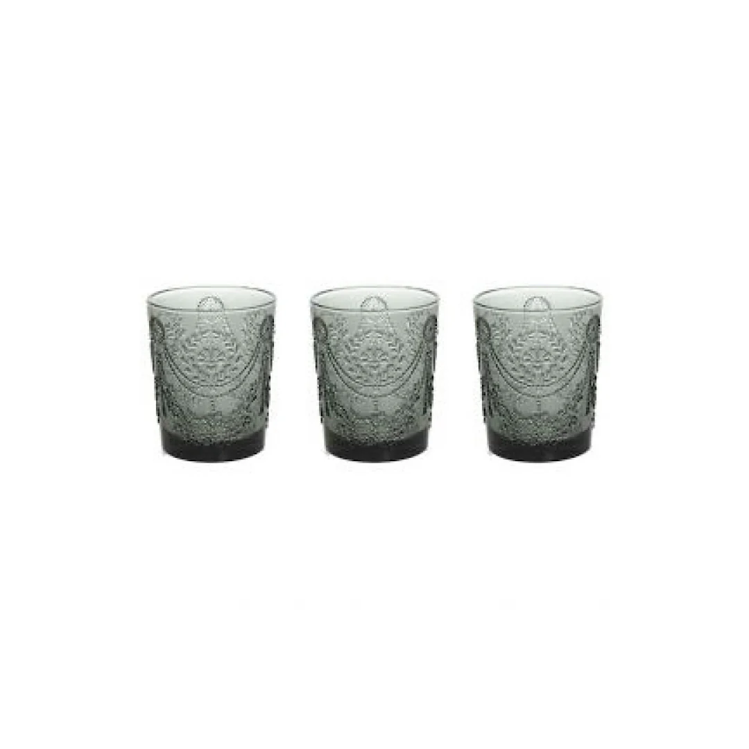 Savoia-set 3 glasses 320ml Grigio - Inhomebuy