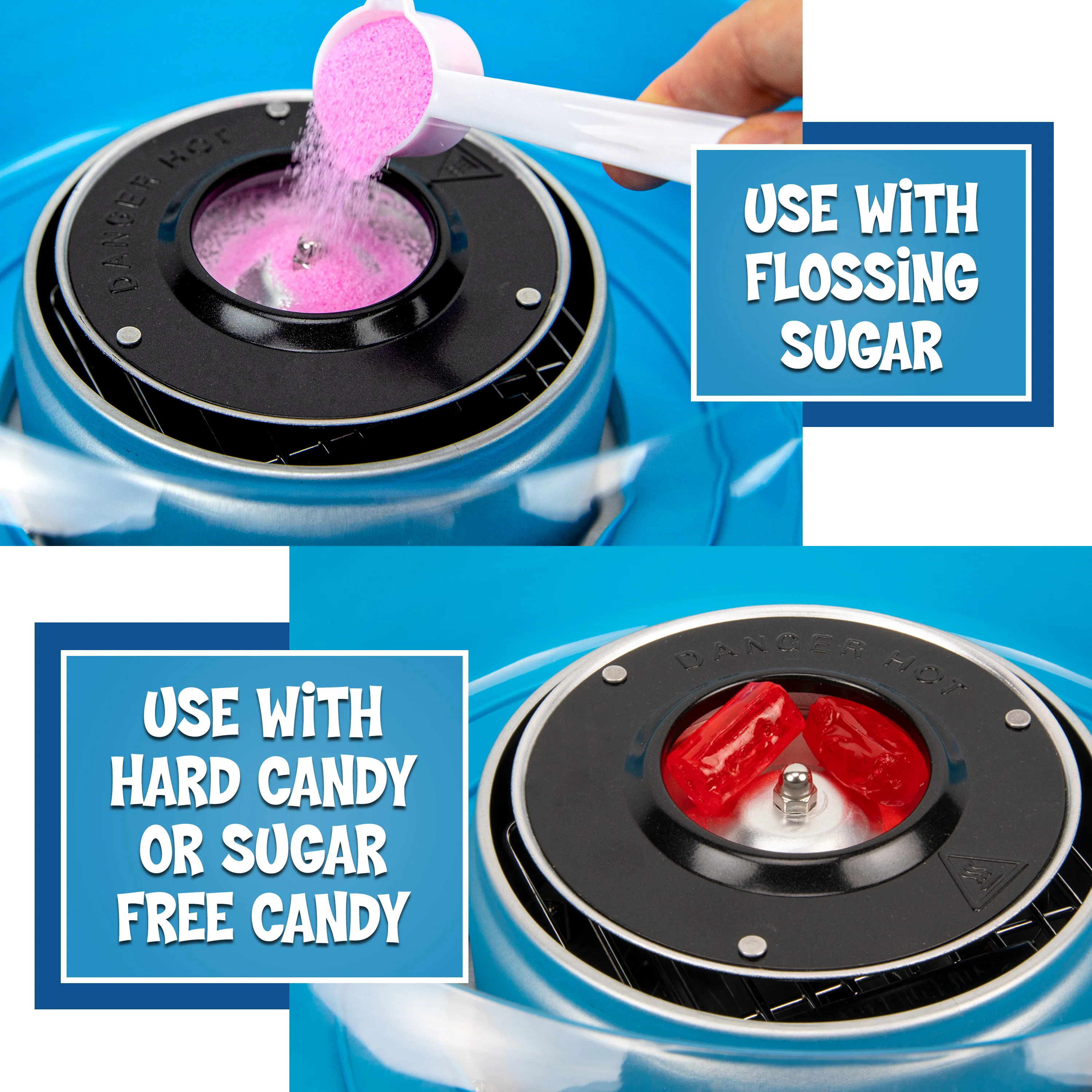 Kool-Aid Cotton Candy Maker with Lazy Susan - Inhomebuy