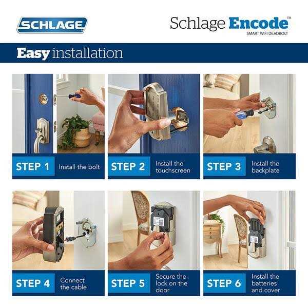 Schlage Camelot Touch Lock with Accent Lever - Inhomebuy