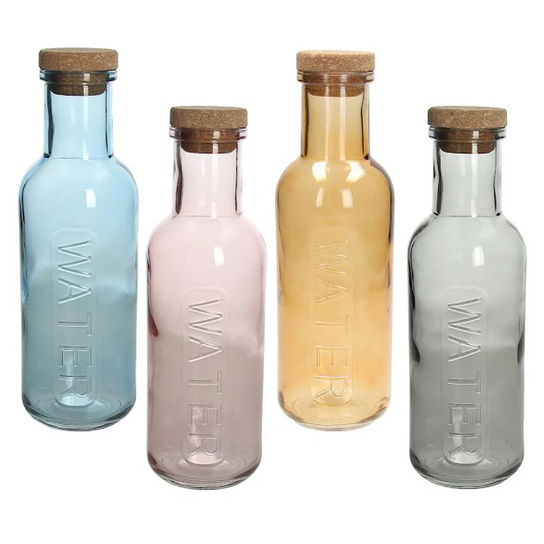 Daily Glass Bottle W/Cork 1,25 LT - Inhomebuy