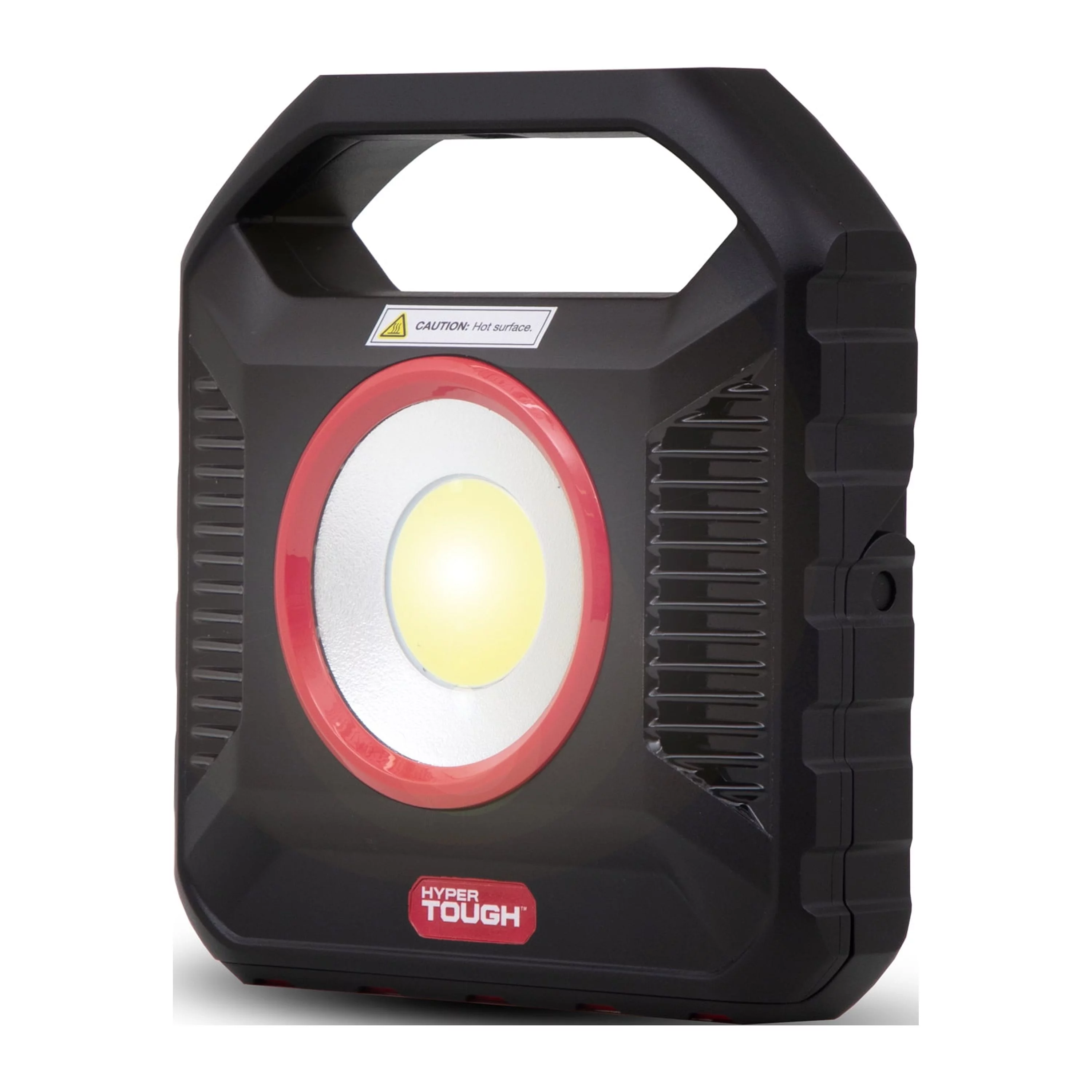 Hyper Tough 2300 Lumen LED Rechargeable Portable Work Light, Red, Black, 3 Modes - Inhomebuy